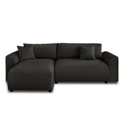 Canapé d'Angle Convertible en Velours 4 places - CAMELIA LISA DESIGN