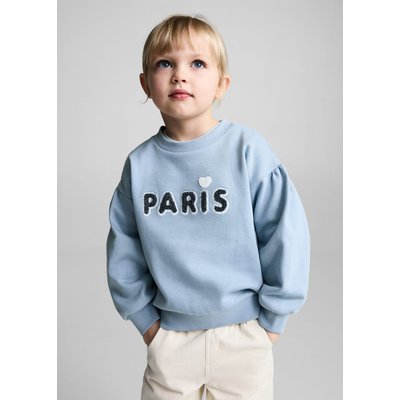 Sweat-shirt coton à message en relief MANGO BABY