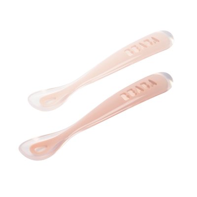 Lot de 2 cuillères silicone 1er âge BEABA