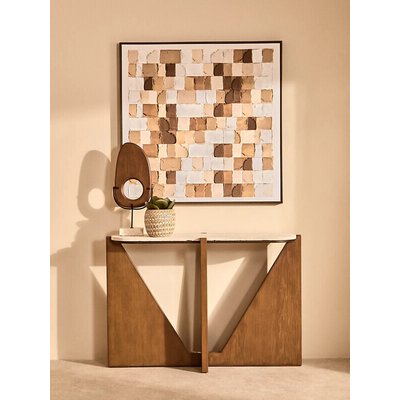 103X103Cm Textured Wall Art In Neutral Tones FIFTY FIVE SOUTH