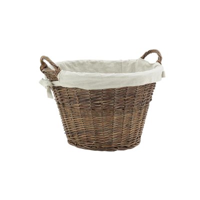 Corbeille en osier brut doublé AUBRY GASPARD