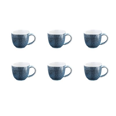 Lot de 6 mugs en grès, COSMOS BJORN