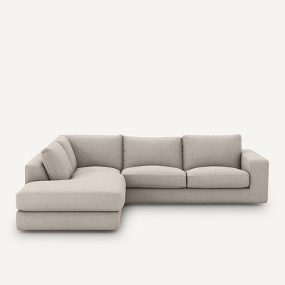 Canapé d'angle texturé viscose/lin, Skander AM.PM