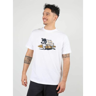 Graphic Print Cotton T-Shirt with Short Sleeves OXBOW