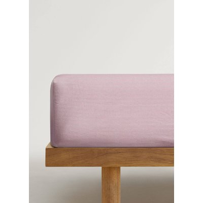 Drap-housse berceau percale de coton rayures MANGO HOME