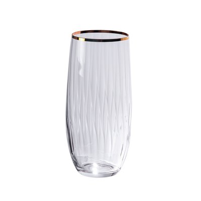 Boite de 6 gobelets hauts filet or 35 cl TABLE PASSION