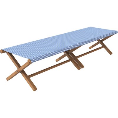 Lit de camp - toile outdoor - Lisette Bleu VENT DE BOHÈME