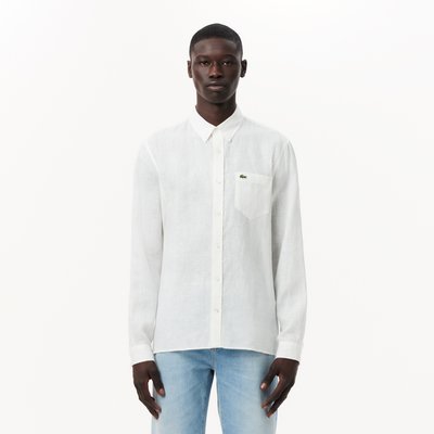 Chemise en lin manches longues LACOSTE