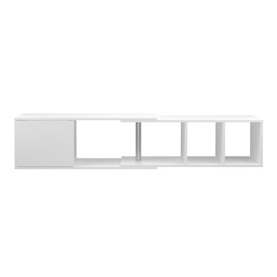 Étagère Murale 1 Porte 4 Niches avec Angle Modulable - Flex CALICOSY