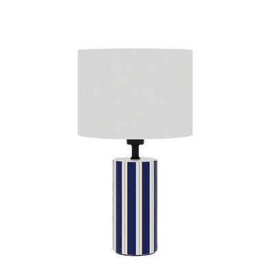 Lampe à poser en Céramique & Abat-jour Lin-HOPPER POTIRON PARIS