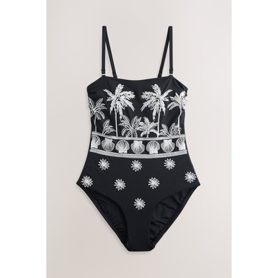 Maillot de bain bandeau tummy control NEXT
