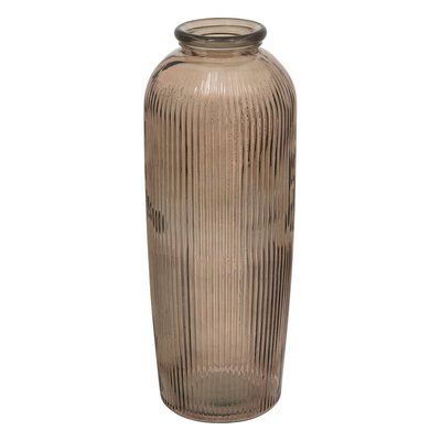 Vase grand format strié en verre recyclé LUZ ATMOSPHERA