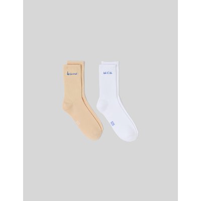 Lot 2 chaussettes brodée à message BZB