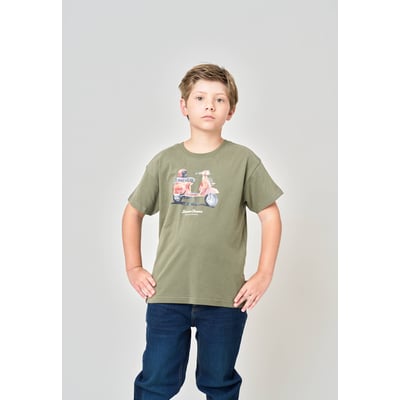 T-shirt regular garçon en 100% coton avec imprimé scooter vintage JUICY DEELUXE