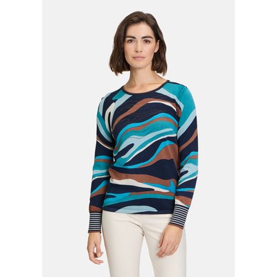Pull-over en fine maille à impression BETTY BARCLAY