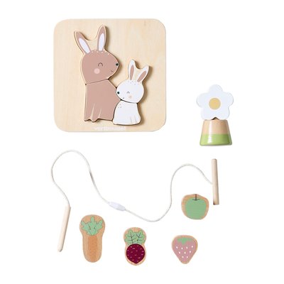 Trio de jouets d'éveil en bois FSC® VERTBAUDET