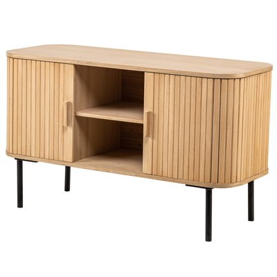 Meuble TV 2 portes, bois et métal, TAITO NORDLYS