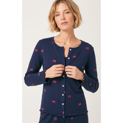 Set pyjama en pointelle de coton imprimé Rosie ARTHUR