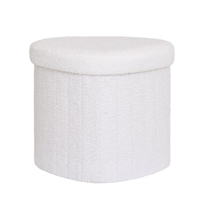 Pouf avec rangement en tissu bouclette - Medford HOUSE NORDIC