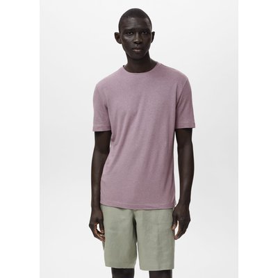 T-shirt lin slim-fit MANGO MAN