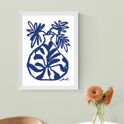 Blue Vase by Stephie Cardona EAST END PRINTS