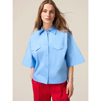 Chemise réalisée en popeline de coton mélangé OLTRE