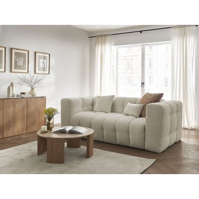 Canapé droit convertible 3 places en tissu bouclette, CLOUD BOBOCHIC