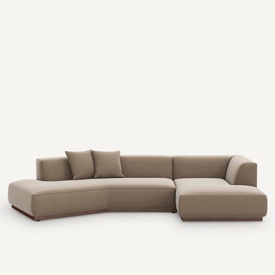 Offenes Ecksofa Jacopo mit Ecke rechts, Samt AM.PM