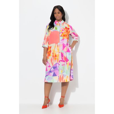 Robe midi en lyocell. Coupe évasée. ULLA POPKEN