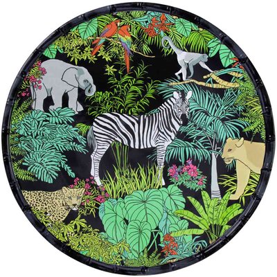 Plat de service rond en mélamine Jungle 35,5 cm LES JARDINS DE LA COMTESSE