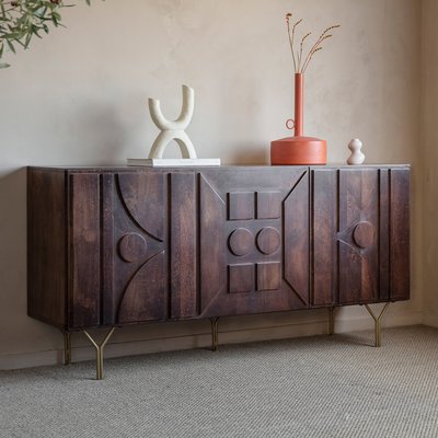 Sitapur Retro Mango Wood Sideboard SO'HOME