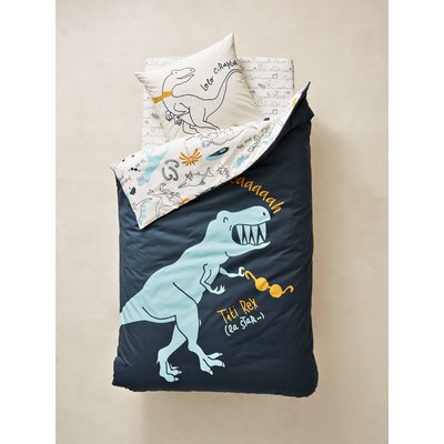 Parure réversible housse de couette + taie d'oreiller enfant DINORAMA VERTBAUDET