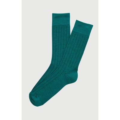 Chaussettes en laine et coton couleur unie Forêt ARTHUR