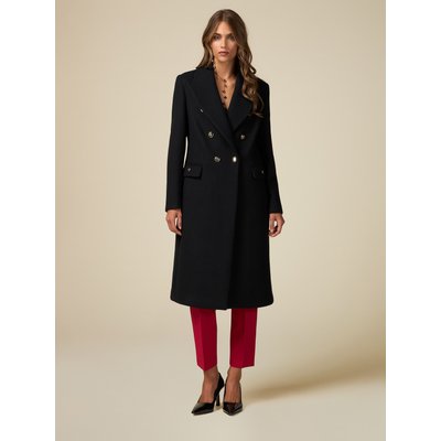 Manteau trois-quarts en tissu de laine mélangée OLTRE