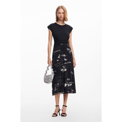Robe midi textes DESIGUAL