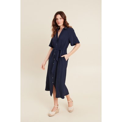 Robe évasée col chemise BREAL