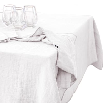 Nappe rectangle gaze de coton Gaia EDEN