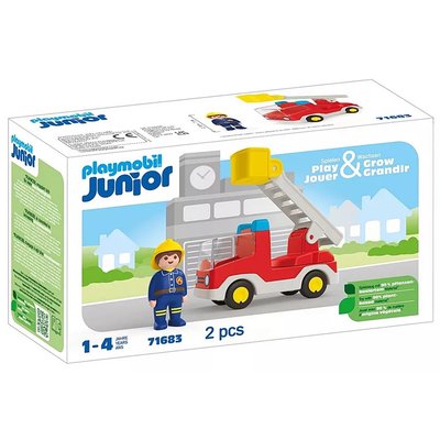 Junior Camion de pompier avec échelle pivotante PLAYMOBIL