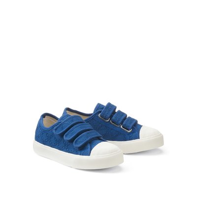Flache Canvas-Sneakers mit Lochstickerei LA REDOUTE COLLECTIONS