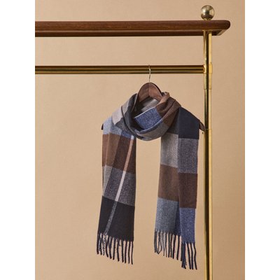 Écharpe frangée grands carreaux CYRILLUS