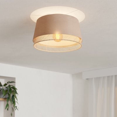 Plafonnier tissu beige TABLEY EGLO