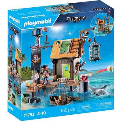 Pirates Port de pirates avec repaire, prisons et canon PLAYMOBIL