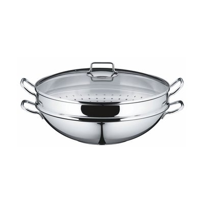 Wok Macao 4 Pièces Party Acier Inoxydable 36 Cm WMF
