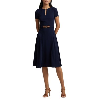 Платье-миди расклешенное с короткими рукавами LAUREN RALPH LAUREN
