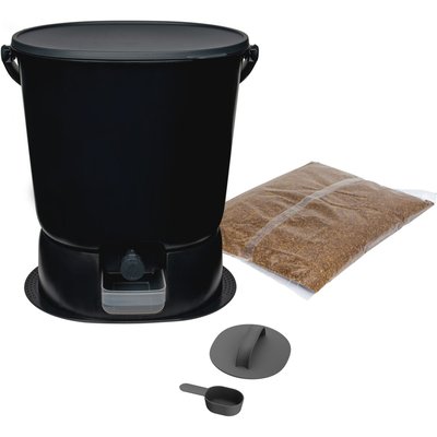 Composteur de cuisine Essential 15L avec base noir/gris BOKASHI