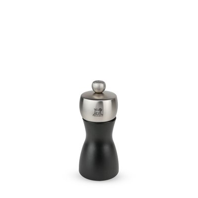 Fidji Moulin à sel manuel en bois et inox couleur noir 12 cm PEUGEOT