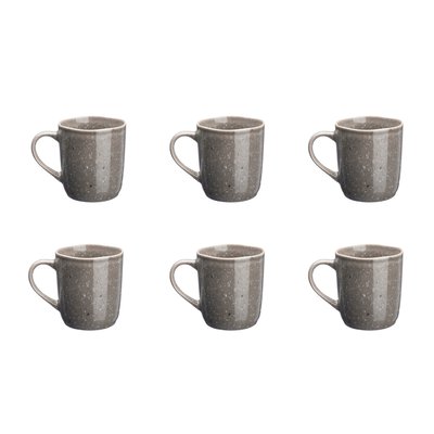 Lot de 6 mugs en grès, STELLAR BJORN