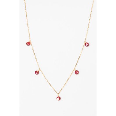 Collier long pampille Sofia - Or 750‰ Rubis YAY PARIS
