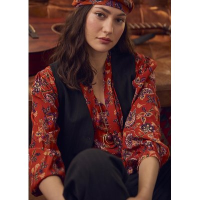 Top ample à imprimé floral LA FEE MARABOUTEE