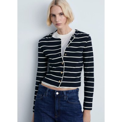 Cardigan maille rayures MANGO